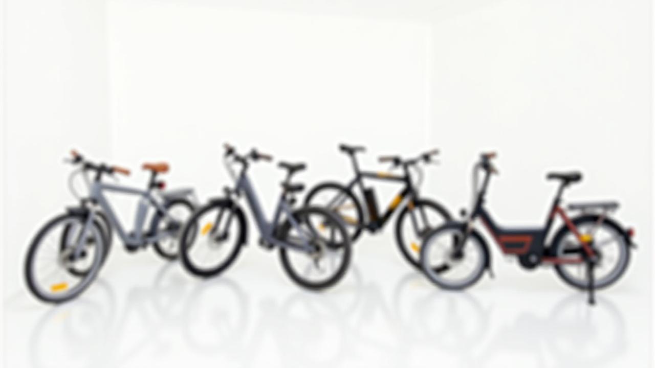 Diverse collection of Magma Motors electric bikes on display in a modern showroom.